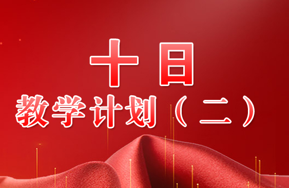 十日教学计划方案（二）